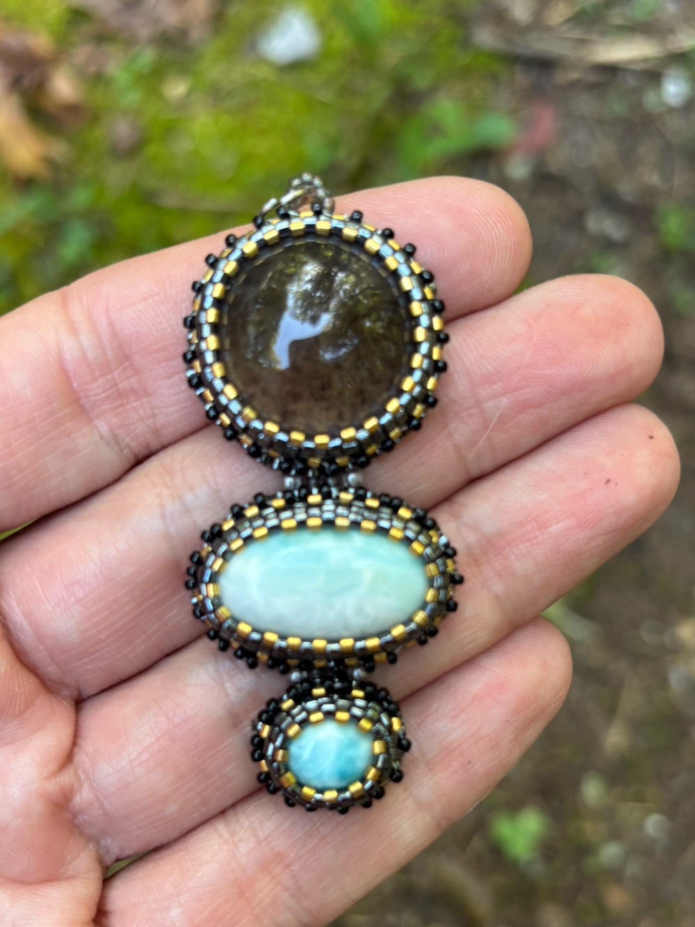 ✨ One-of-a-Kind Handmade Artisan Statement Pendant ✨